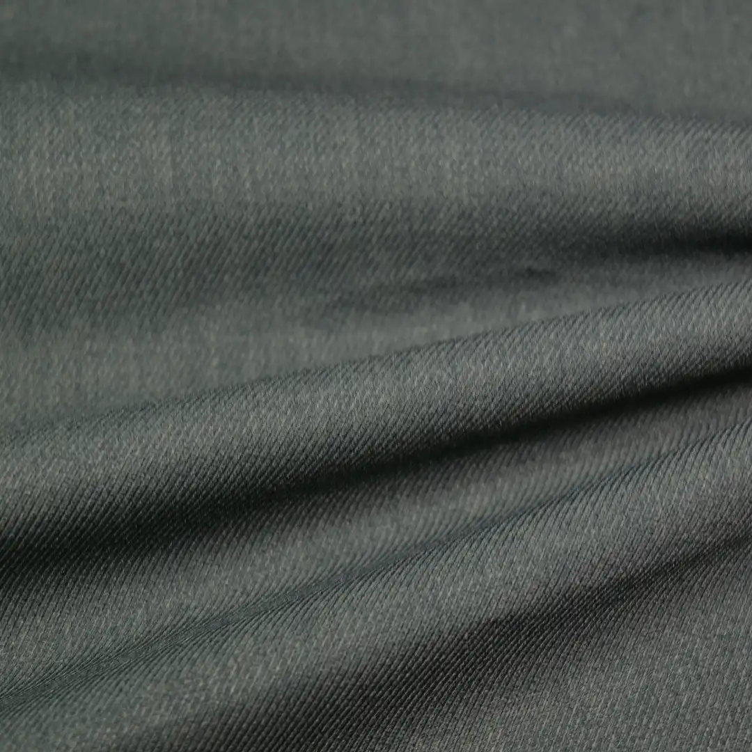 China Fabric for Shirt,Pants,Jackets,Pocket Sleeveless Wrap Dress Polyester/Rayon Twill Woven Blended Fabric Polyester Elastane dark green color buy from China wholesaler bulk order at wholesale price free worldwide shipping Alibaba
