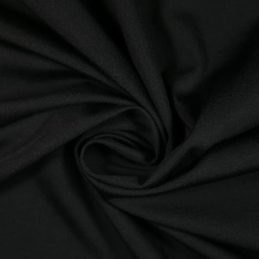 China Fabric for Polo Shirt,Skirt Ponte Roma Knit Fabric Rayon Polyamide Spandex black color buy from China wholesaler bulk order at wholesale price free worldwide shipping Alibaba