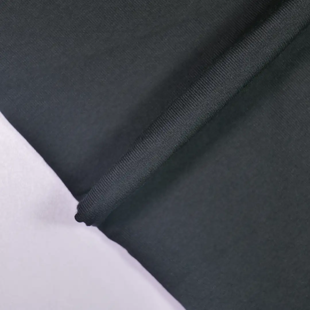 China Fabric for Pants,Crop Top,Skirt Rib Knit Fabric Modal Cotton Spandex black color buy from China wholesaler bulk order at wholesale price free worldwide shipping Alibaba