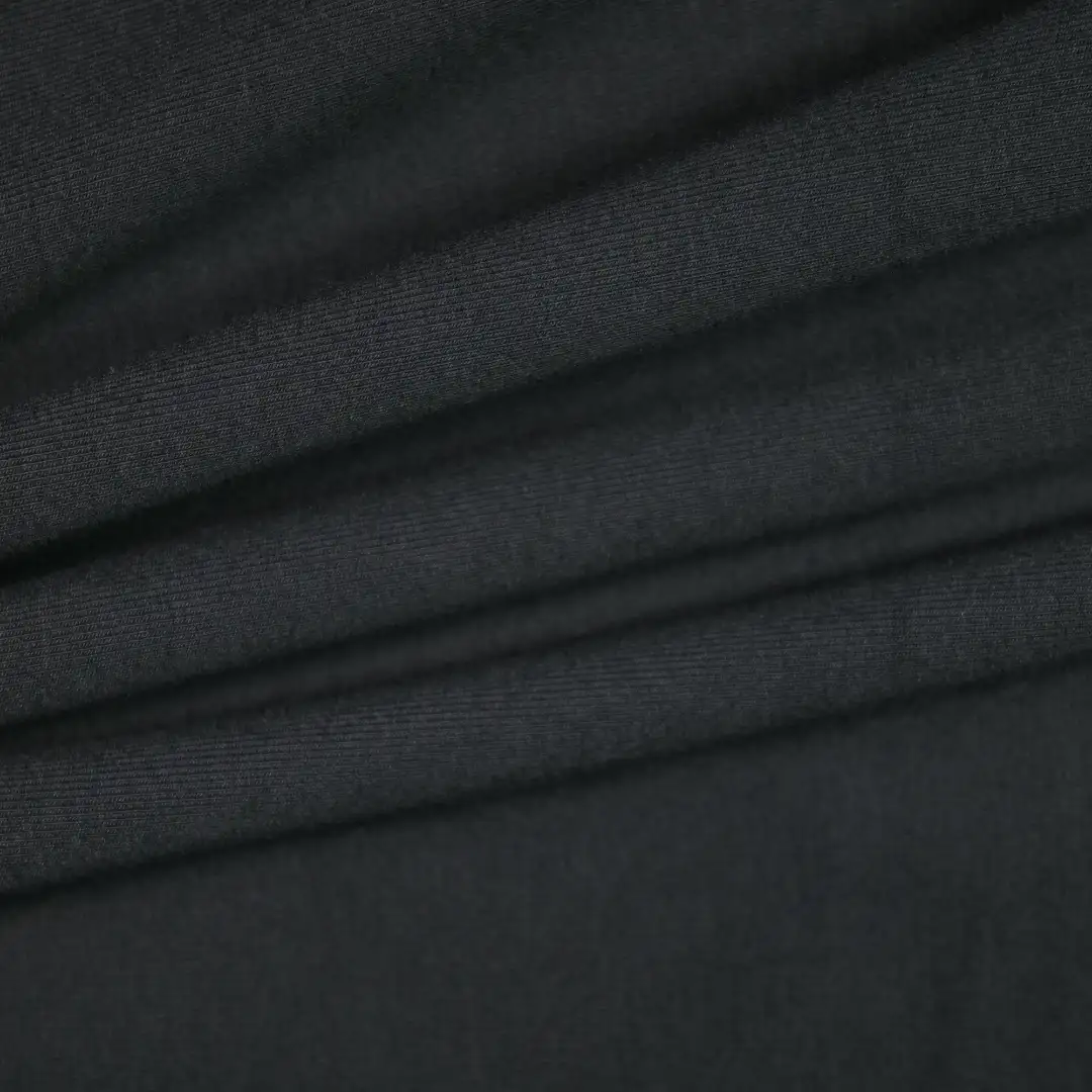 China Fabric for Pants,Crop Top,Skirt Rib Knit Fabric Modal Cotton Spandex black color buy from China wholesaler bulk order at wholesale price free worldwide shipping Alibaba