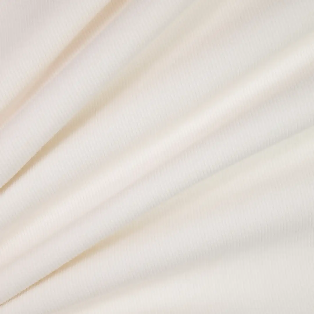 China Fabric for Polo Shirt,Crop Top,Skirt Rib Knit Fabric Cotton Polyester Spandex white color buy from China wholesaler bulk order at wholesale price free worldwide shipping Alibaba