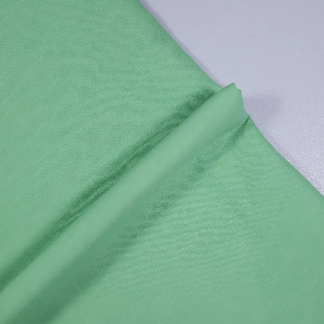 China Fabric for Shirt,Jackets,Trench Coat Cotton/Rayon Plain Woven Blended Fabric Nylon Tencel Flax Cotton green color buy from China wholesaler bulk order at wholesale price free worldwide shipping Alibaba