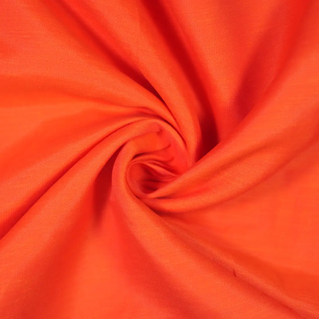 China Fabric for Shirt,Jackets,Trench Coat,Tank Wrap Midi Dress Cotton/Rayon Plain Woven Blended Fabric Nylon Tencel Flax Cotton Tomato Red color buy from China wholesaler bulk order at wholesale price free worldwide shipping Alibaba