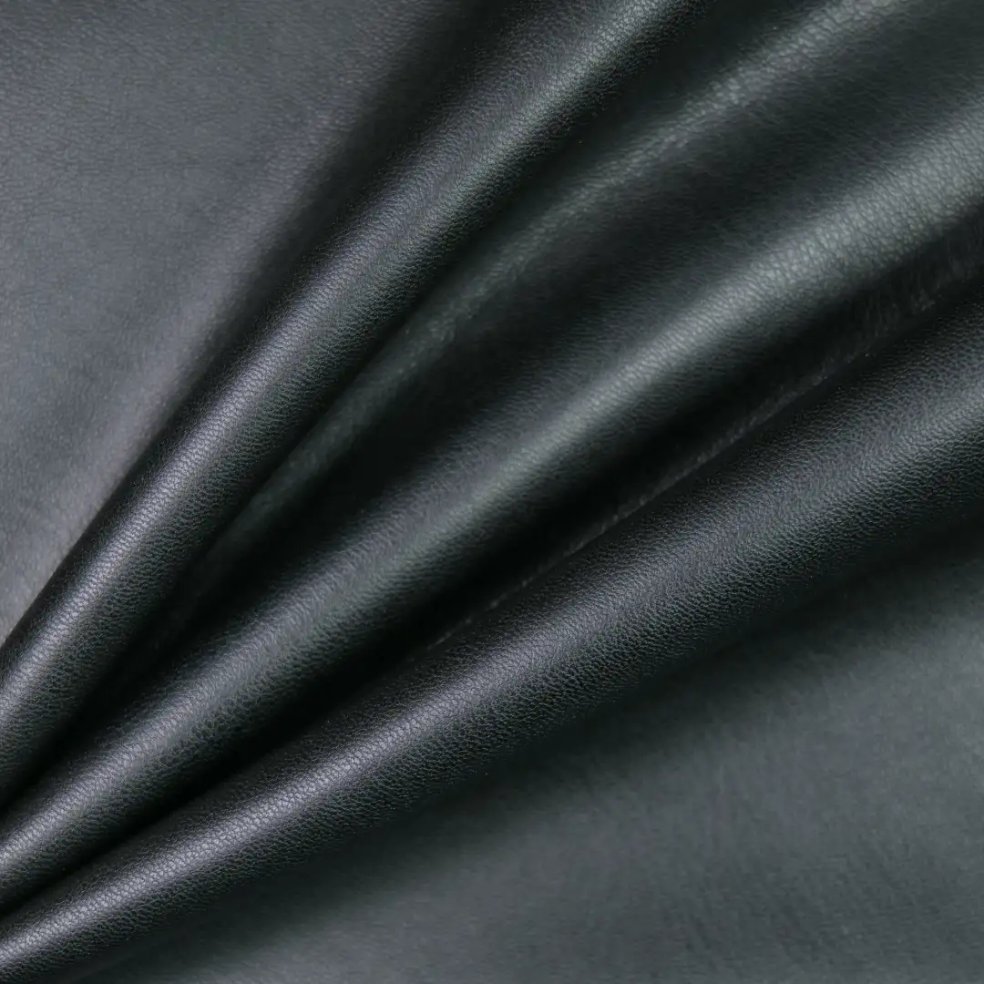 China Fabric for Jackets,Skirt,Uniform,Mens Zip-Up Hooded Jacket,Mens Relaxed Fit Jacket Fake Fur Synthetic Woven Fabric Polyurethane----PU BLACK color buy from China wholesaler bulk order at wholesale price free worldwide shipping Alibaba