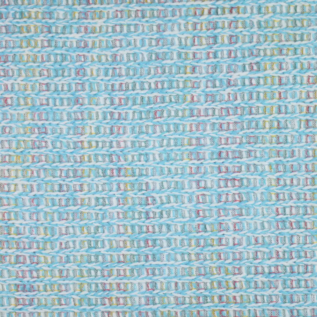 China Fabric for Open Cardigan (Sweater),Round Neck Pullover (Sweater),Crew Neck Pullover (Sweater),Crop Top Pullover (Sweater) Woolen Tweed Woolen Polyester Cyan color buy from China wholesaler bulk order at wholesale price free worldwide shipping Alibaba