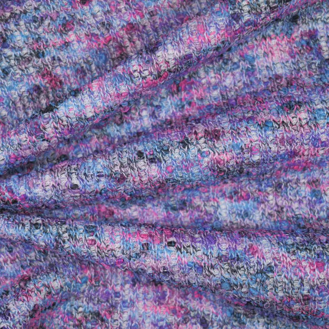 China Fabric for Open Cardigan ,Round Neck Pullover ,Crew Neck Pullover ,Crop Top Pullover  Woolen Tweed Woolen Polyester Cotton Purple color buy from China wholesaler bulk order at wholesale price free worldwide shipping Alibaba