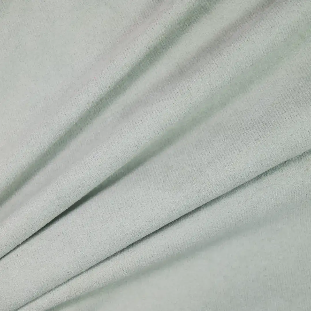 China Fabric for Jackets,Trench Coat,Overcoat Suede Knit Fabric Polyester Elastane Gray green color buy from China wholesaler bulk order at wholesale price free worldwide shipping Alibaba