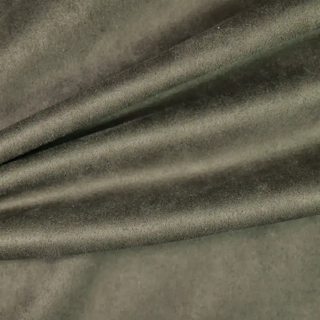 China Fabric for Jackets,Blouse,Trench Coat,Overcoat,Waist coat,Open Waistcoat Suede Knit Fabric Polyester Elastane Military green color buy from China wholesaler bulk order at wholesale price free worldwide shipping Alibaba