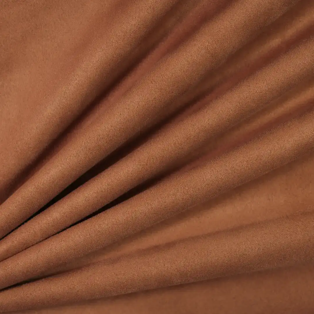 China Fabric for Jackets,Trench Coat,Overcoat,Waist coat,Open Waistcoat Suede Knit Fabric Polyester Elastane brown color buy from China wholesaler bulk order at wholesale price free worldwide shipping Alibaba