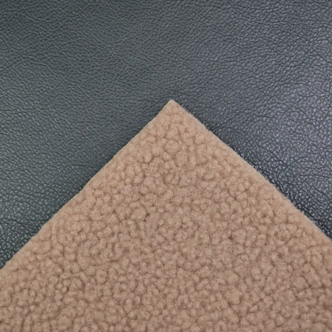 China Fabric for Padded Jacket,Overcoat,Mens Relaxed Fit Jacket PU bonded sherpa Synthetic Woven Fabric Polyurethane----PU LACK color buy from China wholesaler bulk order at wholesale price free worldwide shipping Alibaba