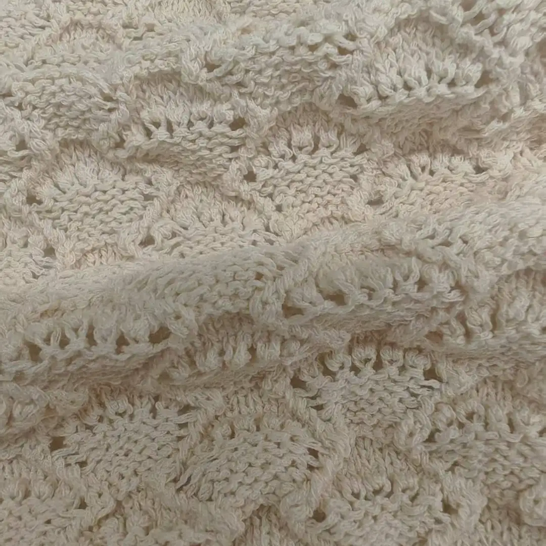 China Yarn for Open Cardigan (Sweater),Full-Zipper Cardigan (Sweater),Half-Zipper Cardigan (Sweater) Ladder Yarn Fancy Yarn Recycled Polyester BCI Cotton cream-coloured color buy from China wholesaler bulk order at wholesale price free worldwide shipping Alibaba