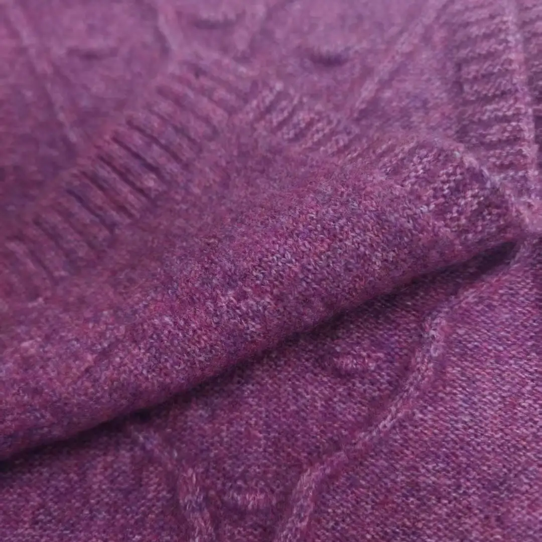China Yarn for Open Cardigan (Sweater),Full-Zipper Cardigan (Sweater),Half-Zipper Cardigan (Sweater) Mossy Yarn Fancy Yarn Recycled Polyester Polyester Wool Spandex purple color buy from China wholesaler bulk order at wholesale price free worldwide shipping Alibaba