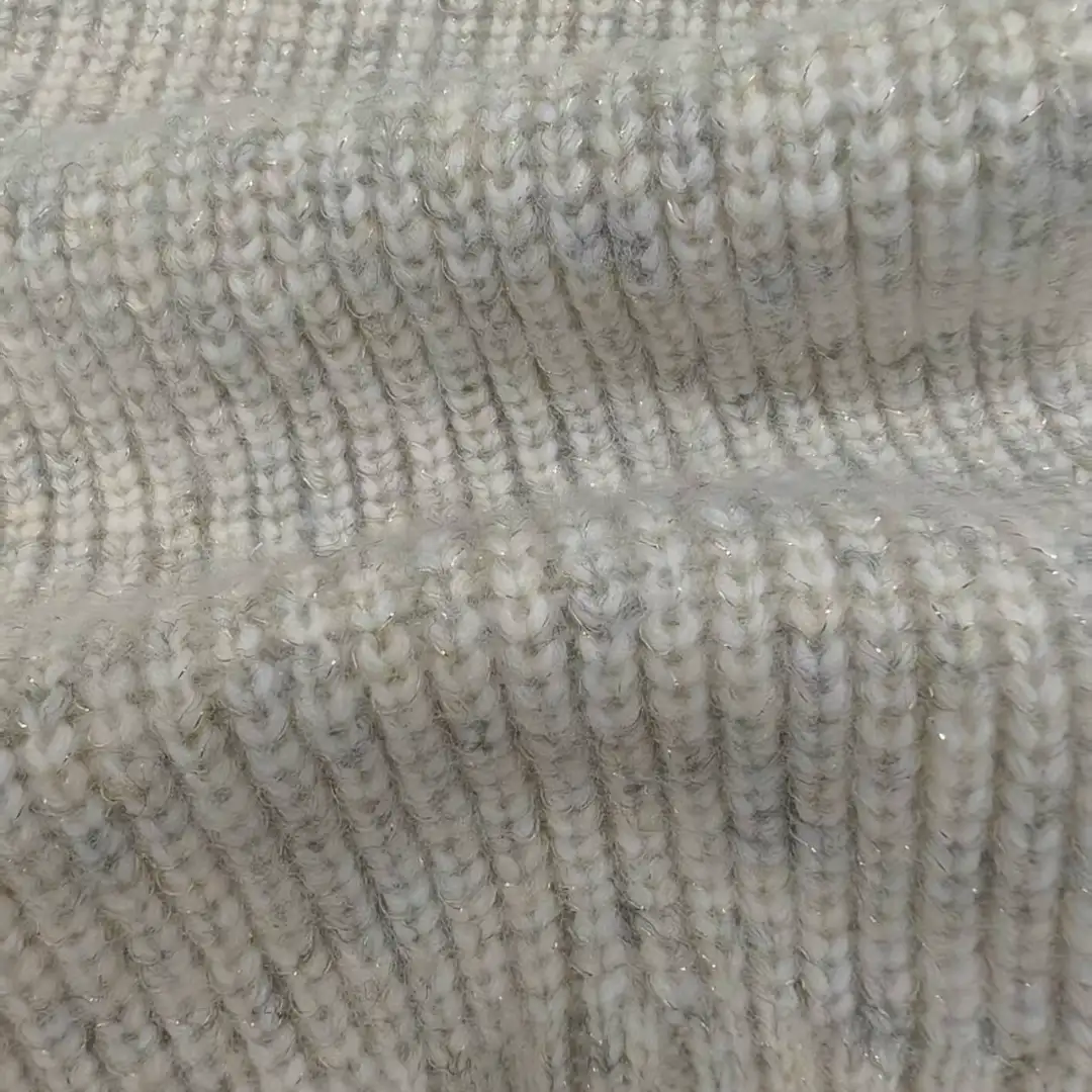 China Yarn for Open Cardigan (Sweater),Full-Zipper Cardigan (Sweater),Half-Zipper Cardigan (Sweater) Mossy Yarn Fancy Yarn Recycled Polyester Lurex Gray color buy from China wholesaler bulk order at wholesale price free worldwide shipping Alibaba