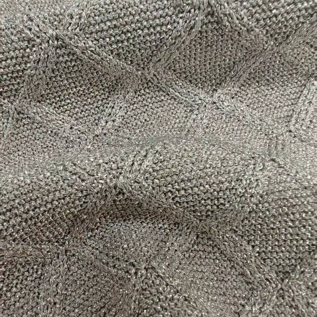 China Yarn for Open Cardigan (Sweater),Full-Zipper Cardigan (Sweater),Shirt Half Sleeve Zipper (Sweater) Lurex Lurex Polyester Rose Gold color buy from China wholesaler bulk order at wholesale price free worldwide shipping Alibaba