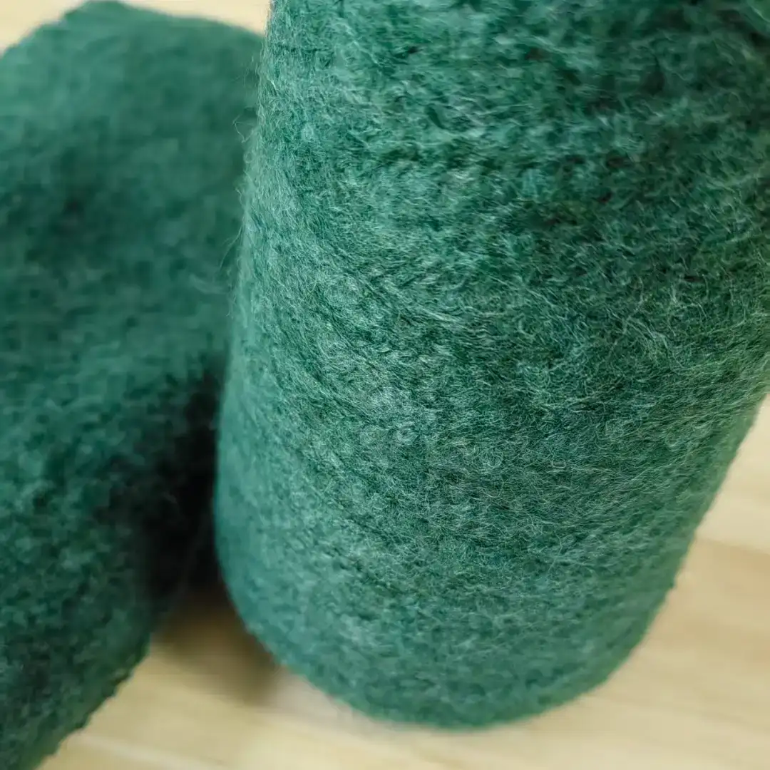 China Yarn for Men’s Vest (Sweater),Full-Zipper Cardigan (Sweater),Shirt Long Sleeve Zipper (Sweater),Dresses (Pullover) (Sweater) Mossy Yarn Fancy Yarn Acrylic Polyester Polyamide Elastane blackish green color buy from China wholesaler bulk order at wholesale price free worldwide shipping Alibaba