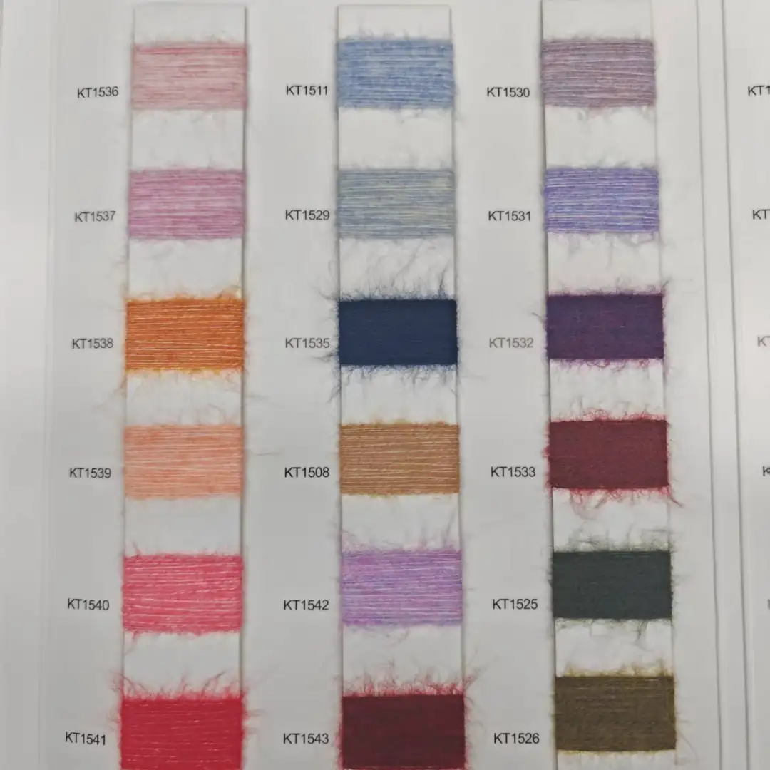 China Yarn for Open Cardigan (Sweater),Full-Zipper Cardigan (Sweater),Half-Zipper Cardigan (Sweater) Mossy Yarn Fancy Yarn Recycled Polyester Acrylic Wool Spandex Gray color buy from China wholesaler bulk order at wholesale price free worldwide shipping Alibaba