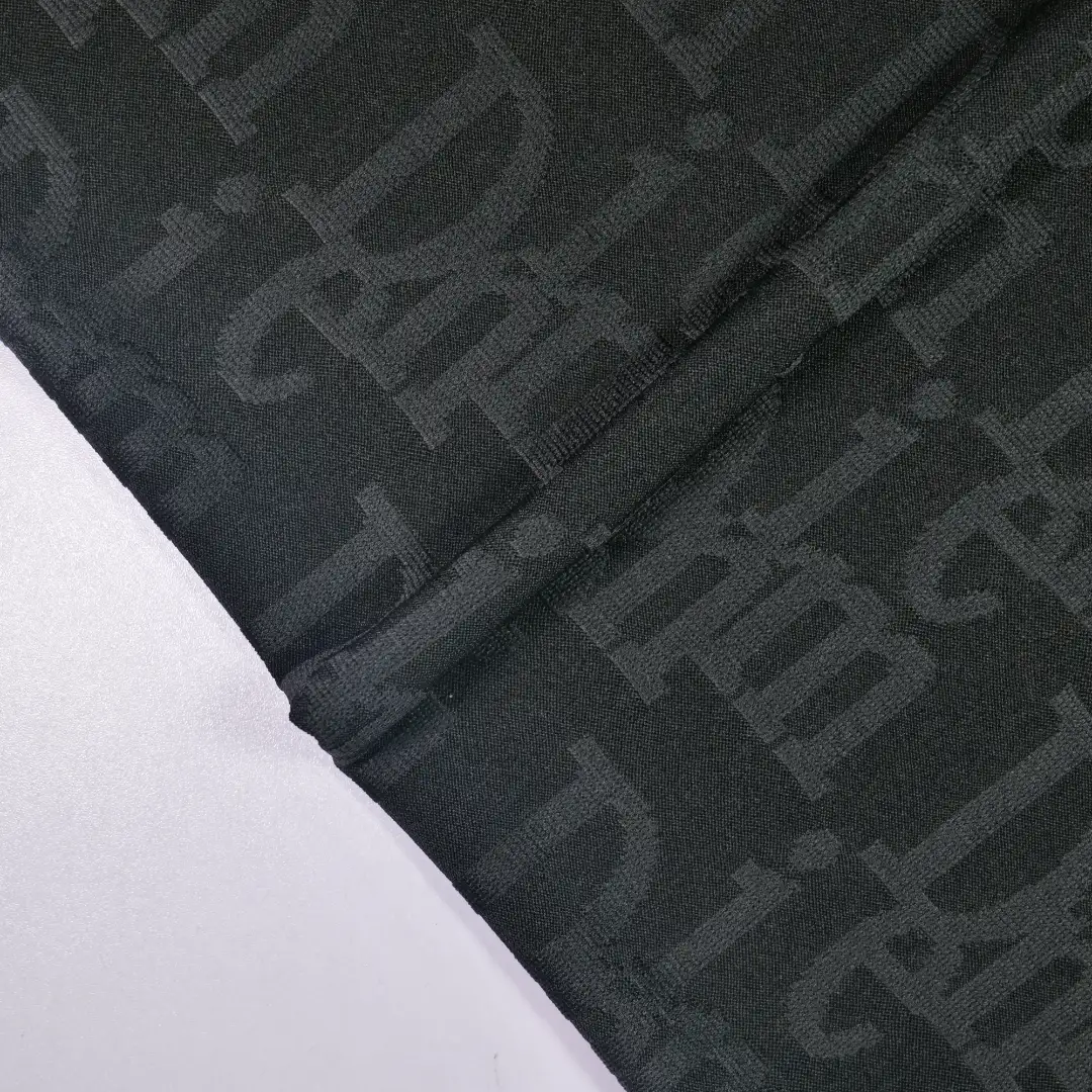 China Fabric for T-Shirt,Skirt,Shorts,Strap Midi Dress Jacquard Knit Fabric Polyester Spandex black color buy from China wholesaler bulk order at wholesale price free worldwide shipping Alibaba