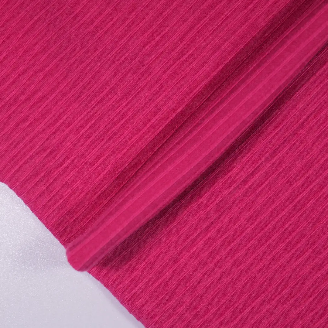 China Fabric for T-Shirt,Skirt,Tank Midi Dress Rib Knit Fabric Polyester Rayon Spandex pink color buy from China wholesaler bulk order at wholesale price free worldwide shipping Alibaba