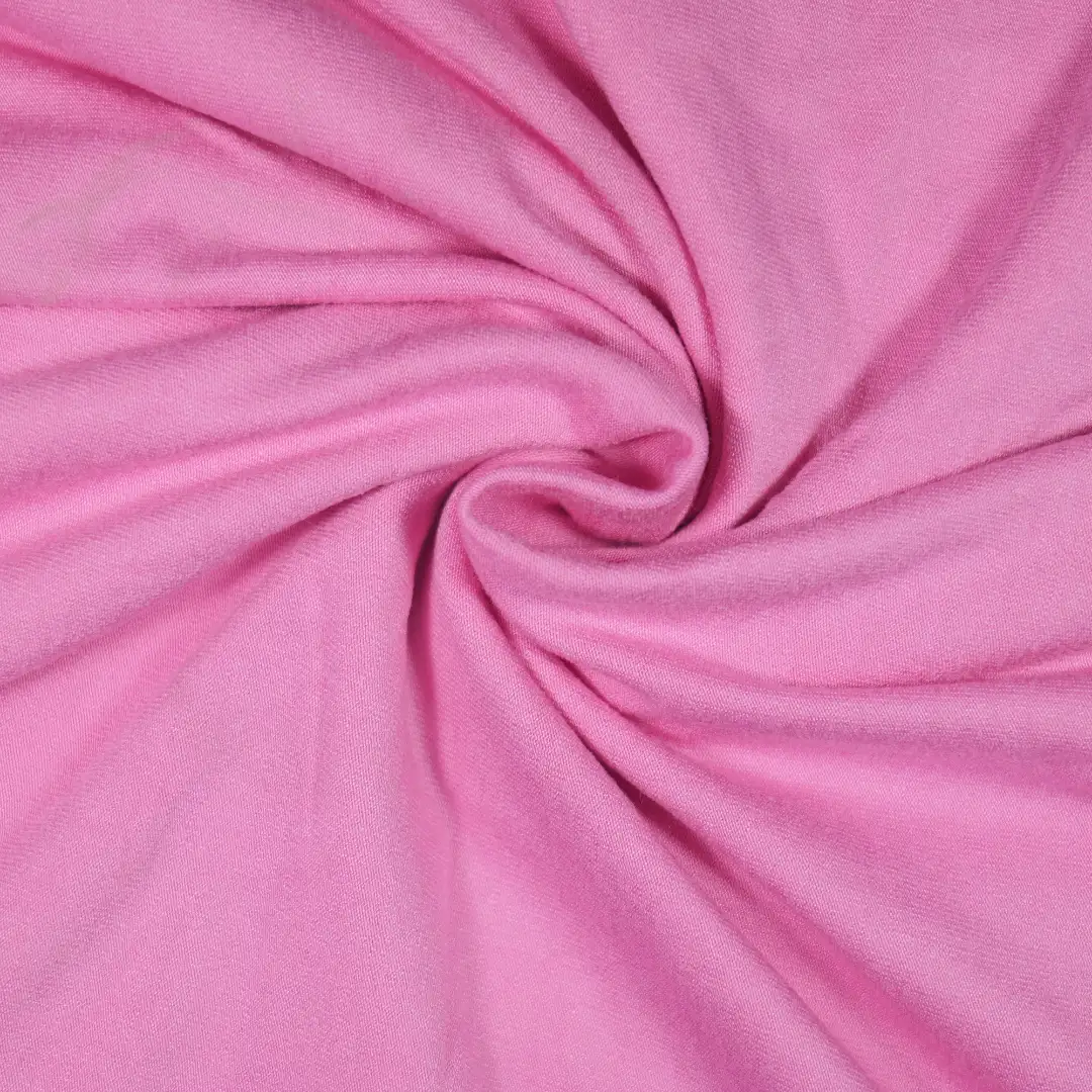 China Fabric for T-Shirt,Skirt,Shorts Single Jersey Knit Fabric Rayon Spandex pink color buy from China wholesaler bulk order at wholesale price free worldwide shipping Alibaba