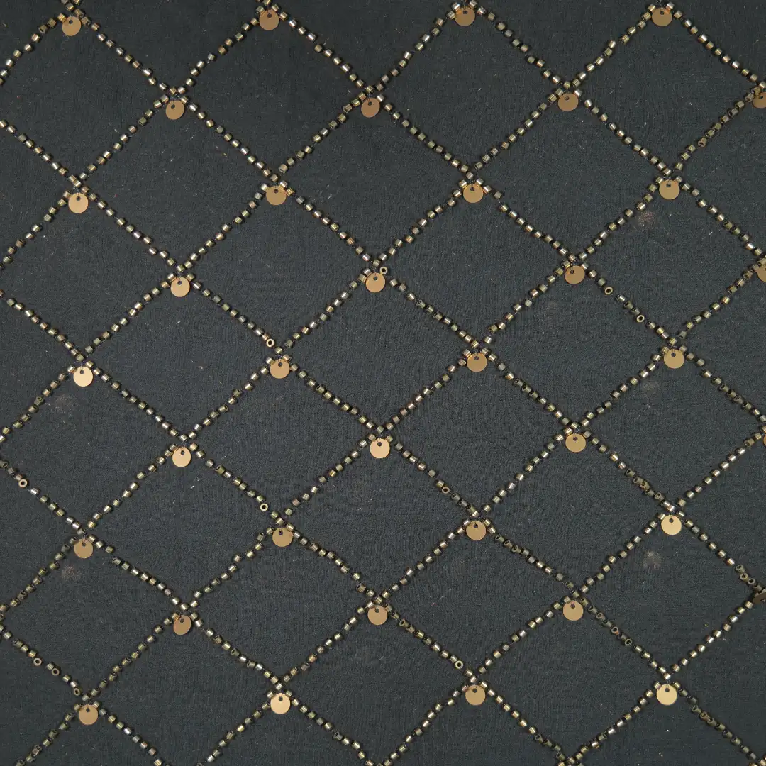 China Fabric for Skirt Chiffon Synthetic Woven Fabric Polyester Black color buy from China wholesaler bulk order at wholesale price free worldwide shipping Alibaba