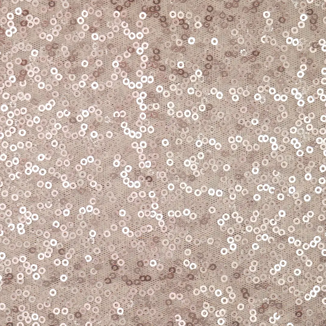 China Fabric for Skirt Sequined Mesh Fabric Knit Fabric Polyester BEIGE color buy from China wholesaler bulk order at wholesale price free worldwide shipping Alibaba