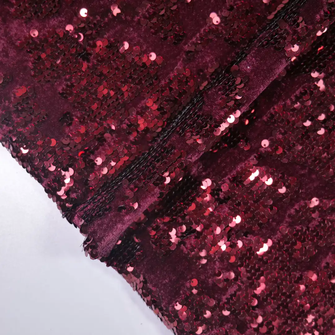 China Fabric for Skirt,Kids Multi-tier Skirt Sequined Mesh Fabric Knit Fabric Polyester red color buy from China wholesaler bulk order at wholesale price free worldwide shipping Alibaba