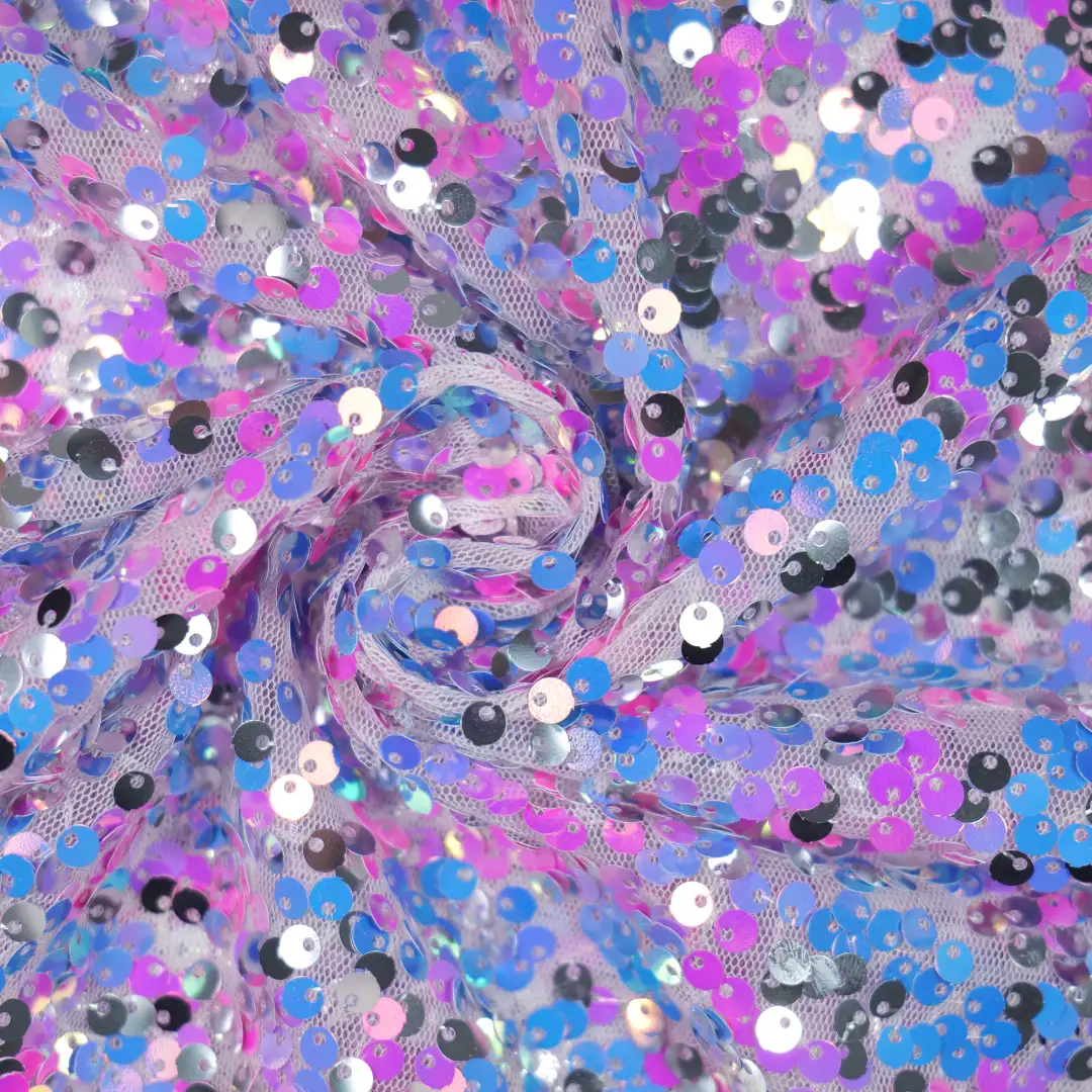 China Fabric for Skirt,Kids Ruffle Tiered Dress,Kids Sleeveless Tutu Dress Sequined Mesh Fabric Knit Fabric Polyester purple color buy from China wholesaler bulk order at wholesale price free worldwide shipping Alibaba