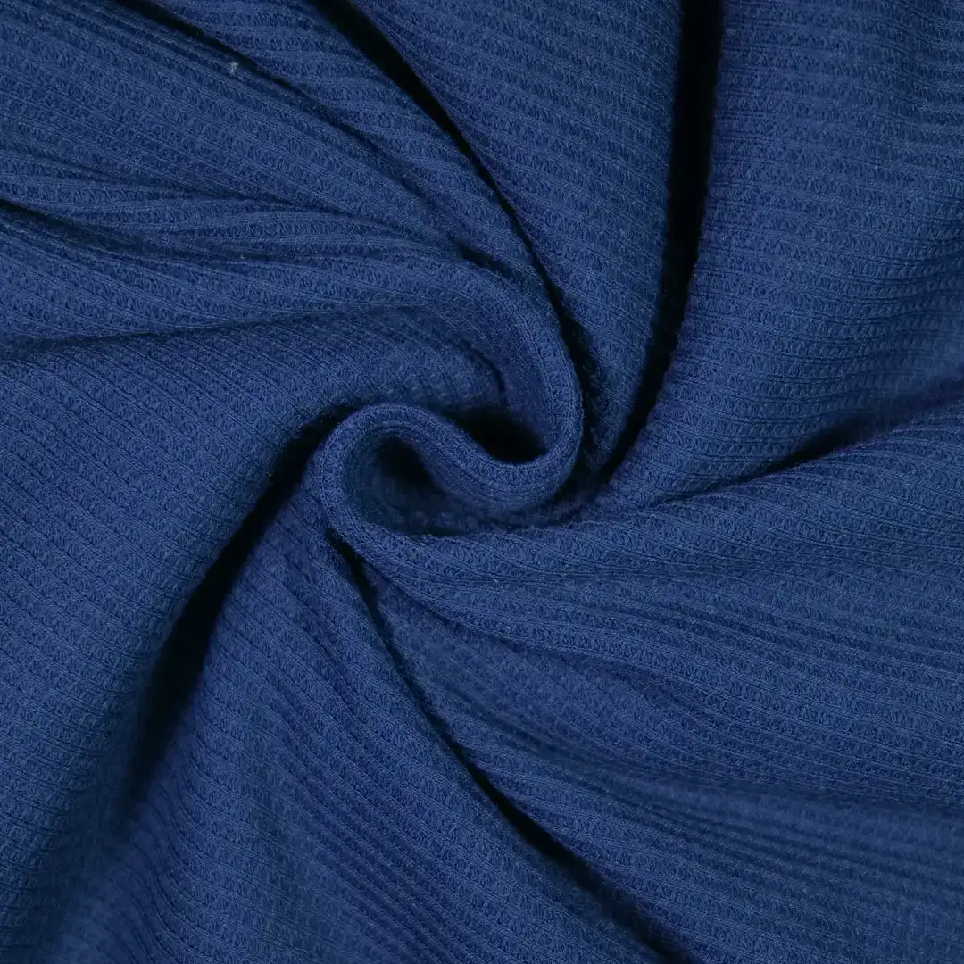 China Fabric for T-Shirt,Skirt,Backless Beach Dress Waffle Knit Fabric Cotton Polyester navy color buy from China wholesaler bulk order at wholesale price free worldwide shipping Alibaba