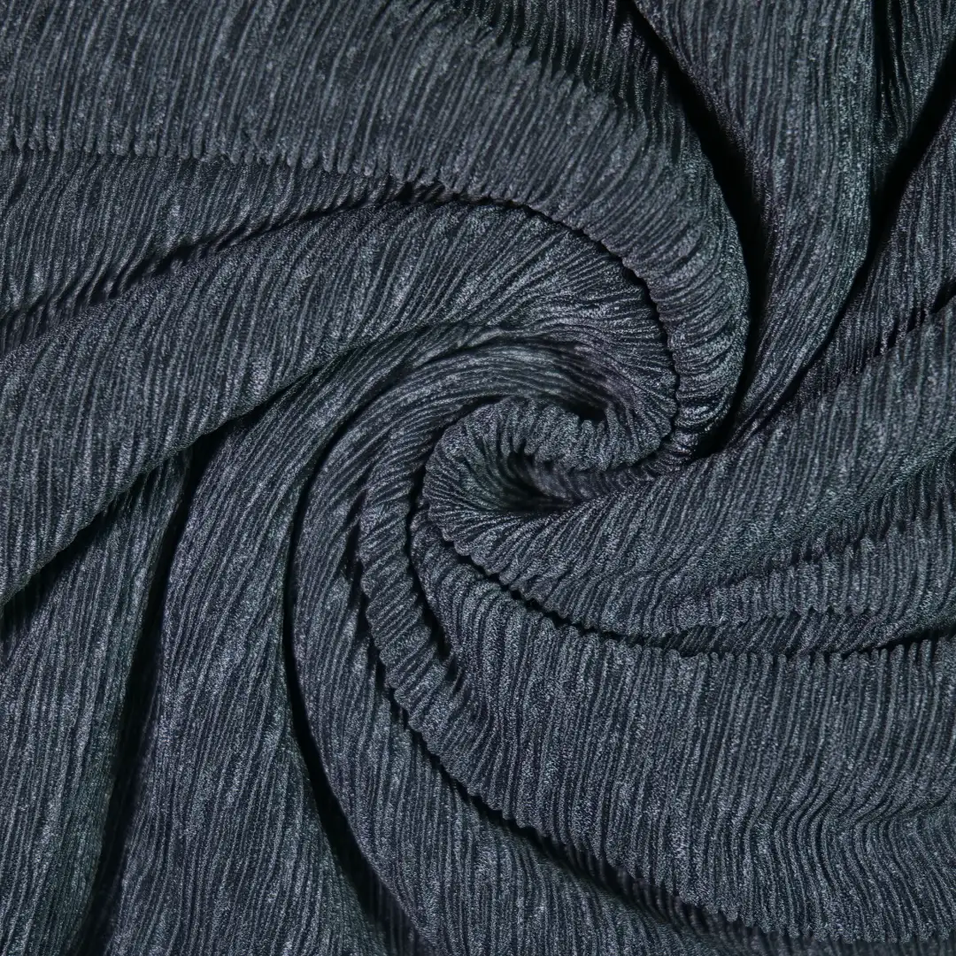 China Fabric for Shirt,T-Shirt,Gathered Strappy Mini Dress Crepe Knit Fabric Polyester grey color buy from China wholesaler bulk order at wholesale price free worldwide shipping Alibaba