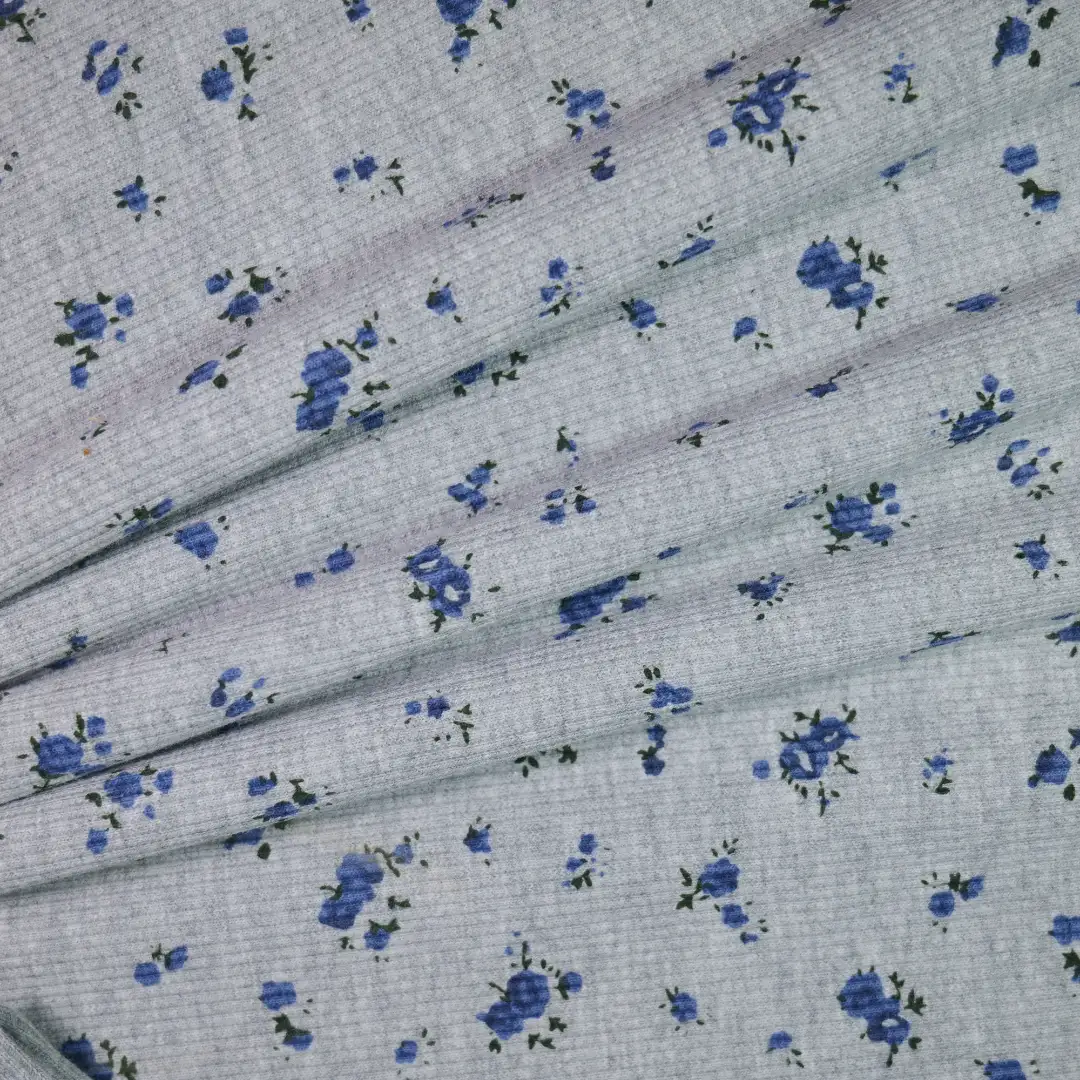 China Fabric for Skirt,Open Cardigan (Sweater),Long Sleeve Base Layer Top Rib Knit Fabric Cotton Polyester Spandex grey color buy from China wholesaler bulk order at wholesale price free worldwide shipping Alibaba