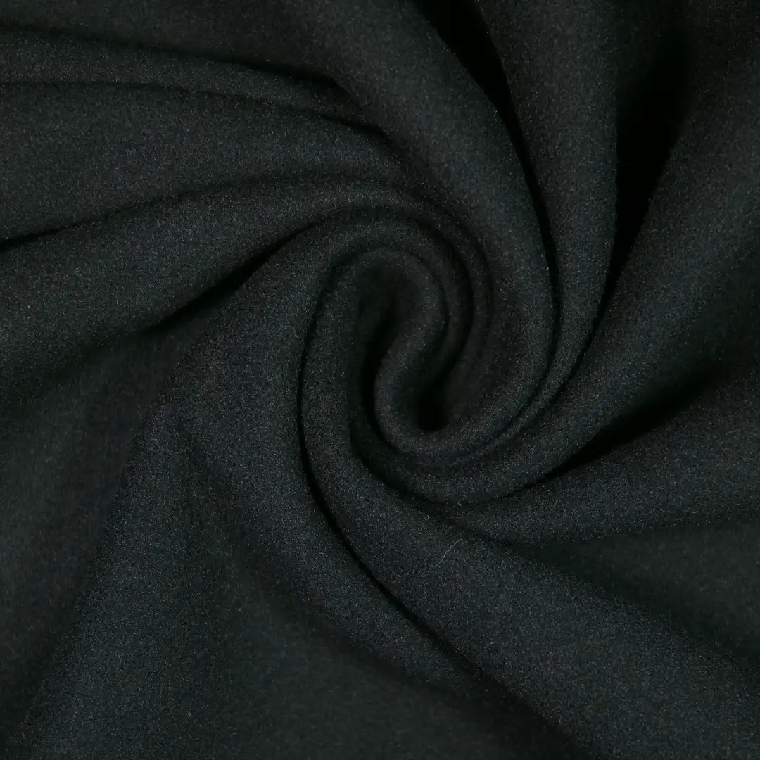 China Fabric for Jackets,Trench Coat,Overcoat Interlock Knit Fabric Polyester black color buy from China wholesaler bulk order at wholesale price free worldwide shipping Alibaba