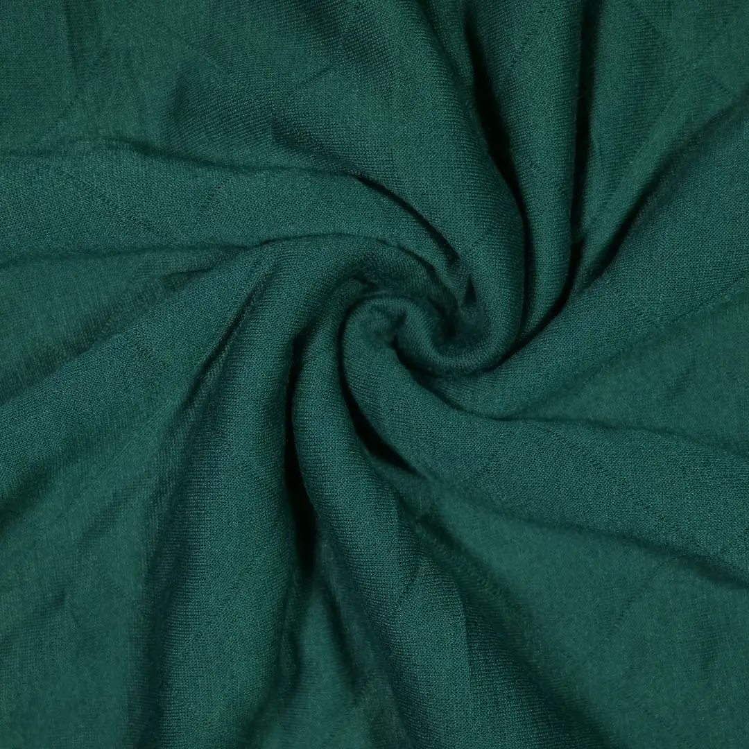 China Fabric for Skirt,Open Cardigan (Sweater),Round Neck Pullover (Sweater) Jacquard Knit Fabric Polyester green color buy from China wholesaler bulk order at wholesale price free worldwide shipping Alibaba