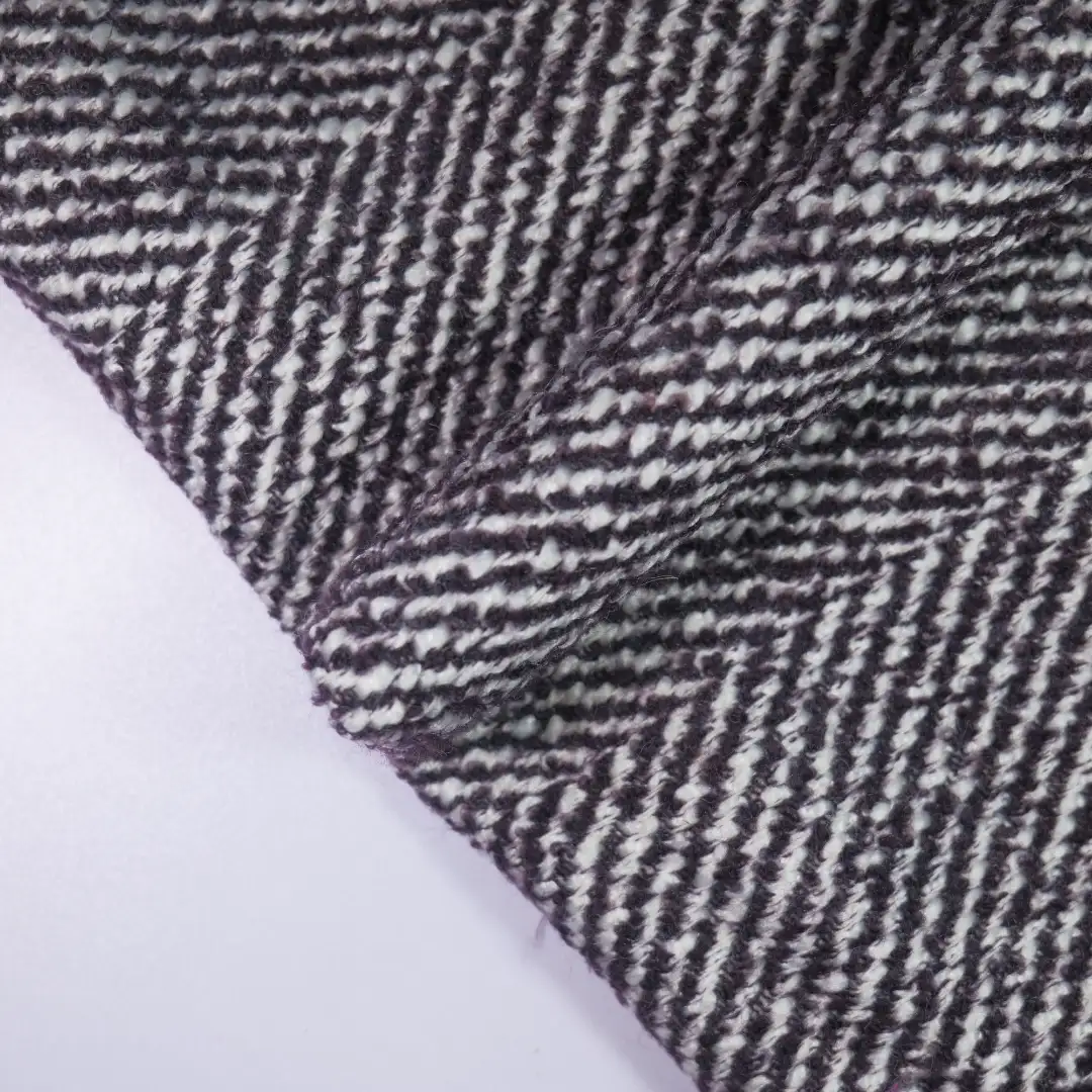 China Fabric for Skirt,Overcoat,Uniform Woolen Tweed Woolen Polyester Wool Purplish red color buy from China wholesaler bulk order at wholesale price free worldwide shipping Alibaba