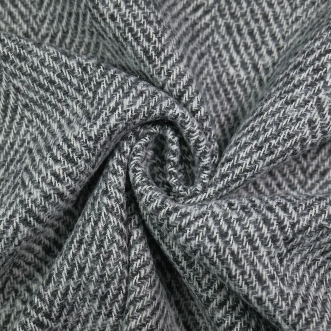 China Fabric for Skirt,Overcoat,Suit Woolen Tweed Woolen Polyester grey color buy from China wholesaler bulk order at wholesale price free worldwide shipping Alibaba