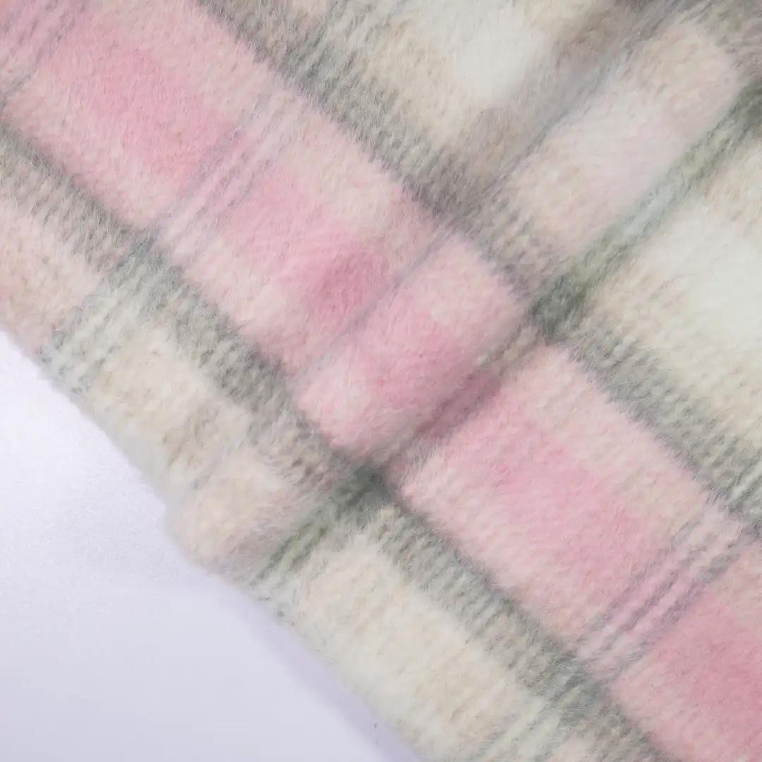 China Fabric for Skirt,Uniform,Double-Breasted Coat Yarn Dyed Check Woven Blended Fabric Polyester Pink color buy from China wholesaler bulk order at wholesale price free worldwide shipping Alibaba