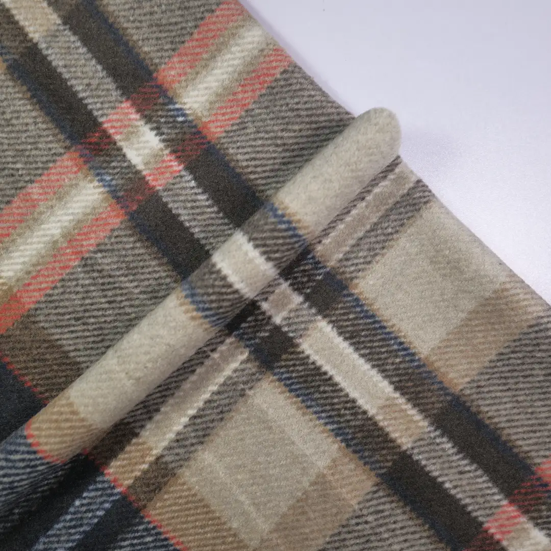 China Fabric for Jackets,Skirt,Overcoat,Uniform Yarn Dyed Check Synthetic Woven Fabric Polyester brown color buy from China wholesaler bulk order at wholesale price free worldwide shipping Alibaba