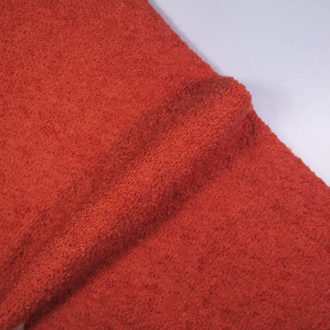 China Fabric for Skirt,Suit,Uniform Chanel-Style Fabric Woolen Polyester Tangerine color buy from China wholesaler bulk order at wholesale price free worldwide shipping Alibaba