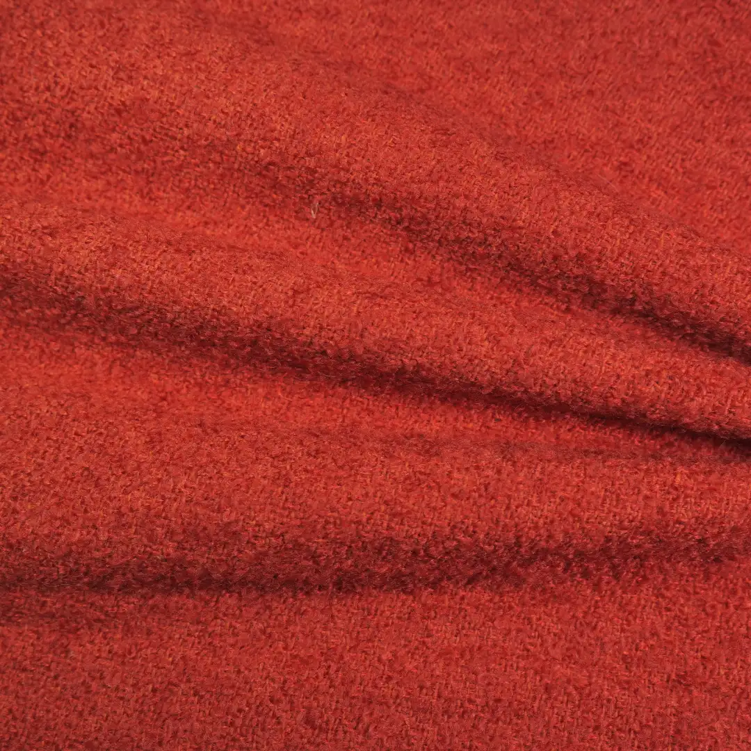China Fabric for Skirt,Suit,Uniform Chanel-Style Fabric Woolen Polyester Tangerine color buy from China wholesaler bulk order at wholesale price free worldwide shipping Alibaba