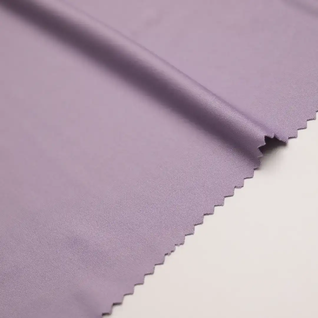 China Fabric for T-Shirt,Pajamas,Yoga Clothes,Loungewear,Yoga Pants,Tracksuits Single Jersey Knit Fabric Polyester Spandex Purple color buy from China wholesaler bulk order at wholesale price free worldwide shipping Alibaba