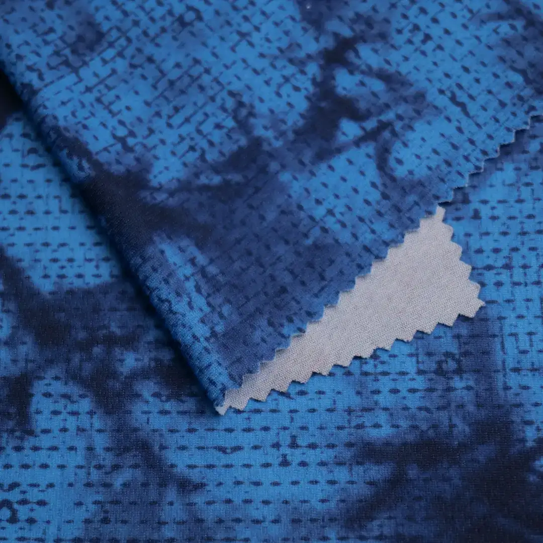 China Fabric for T-Shirt,Yoga Clothes,Sports Bras Mesh Knit Fabric Polyester Digital AOP color buy from China wholesaler bulk order at wholesale price free worldwide shipping Alibaba