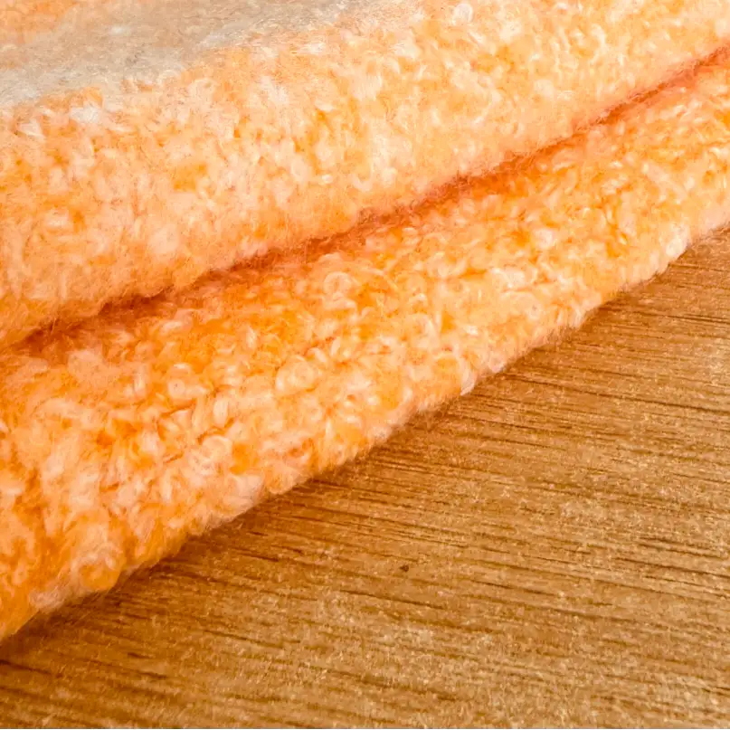 China Yarn for Open Cardigan (Sweater),Half-Zipper Cardigan (Sweater),Knitted Jacket (Sweater),Round Neck Pullover (Sweater),V-Neck Button Up Cardigan (Sweater) Boucle Yarn Fancy Yarn Recycled Polyester Acrylic Nylon Wool Elastane Orange color buy from China wholesaler bulk order at wholesale price free worldwide shipping Alibaba