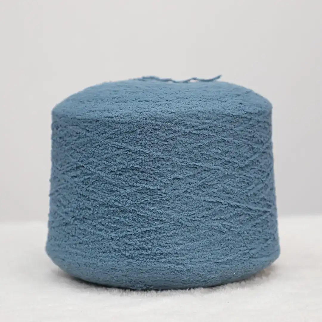 China Yarn for Full-Zipper Cardigan (Sweater),Knitted Jacket (Sweater),Round Neck Pullover (Sweater),Women's Pants (Sweater) Teddy Yarn Fancy Yarn Polyester Navy color buy from China wholesaler bulk order at wholesale price free worldwide shipping Alibaba