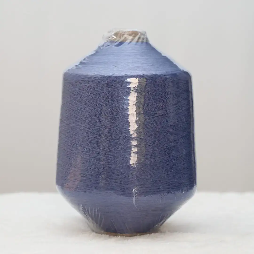 China Yarn for Ladies Vest (Sweater),Men’s Vest (Sweater),Polo T-shirt (Sweater),Roll Neck Jumper (Sweater) Double Twist Spun Regular Yarn FSC Vortex Viscose Nylon Navy color buy from China wholesaler bulk order at wholesale price free worldwide shipping Alibaba