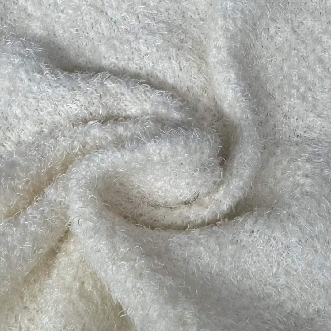 China Yarn for Ladies Vest (Sweater),Men’s Vest (Sweater),Open Cardigan (Sweater),T-shirt (Sweater),Dresses (Cardigan Open) (Sweater),Skirt (Sweater) Feather Yarn Fancy Yarn Polyester white color buy from China wholesaler bulk order at wholesale price free worldwide shipping Alibaba