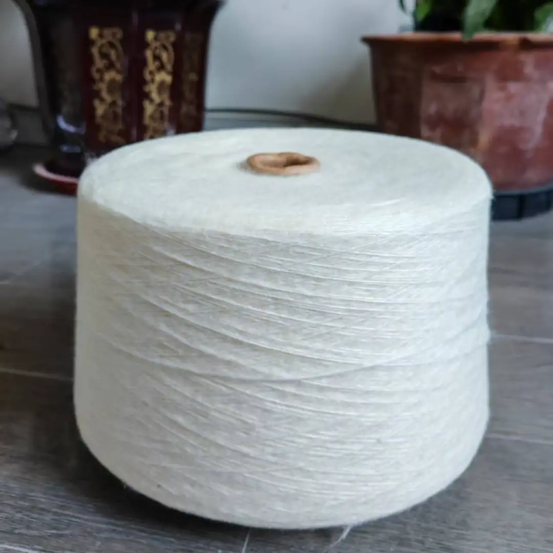 China Yarn for Open Cardigan (Sweater),Full-Zipper Cardigan (Sweater),Half-Zipper Cardigan (Sweater) Air Spun Yarn Fancy Yarn Recycled Polyester Polyester Acrylic Nylon white color buy from China wholesaler bulk order at wholesale price free worldwide shipping Alibaba