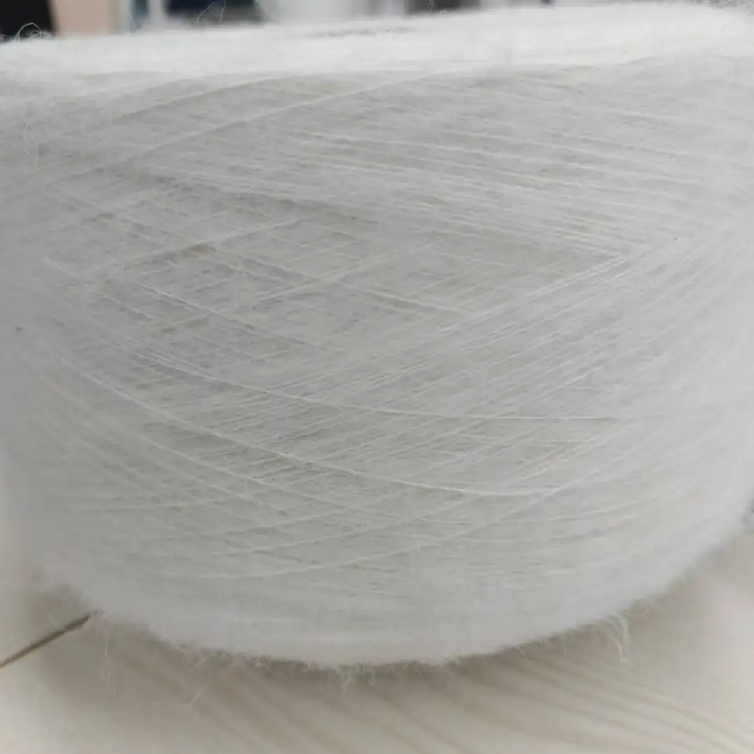 China Yarn for Open Cardigan (Sweater),Full-Zipper Cardigan (Sweater),Half-Zipper Cardigan (Sweater) Mossy Yarn Fancy Yarn Recycled Polyester Acrylic Wool Alpaca white color buy from China wholesaler bulk order at wholesale price free worldwide shipping Alibaba