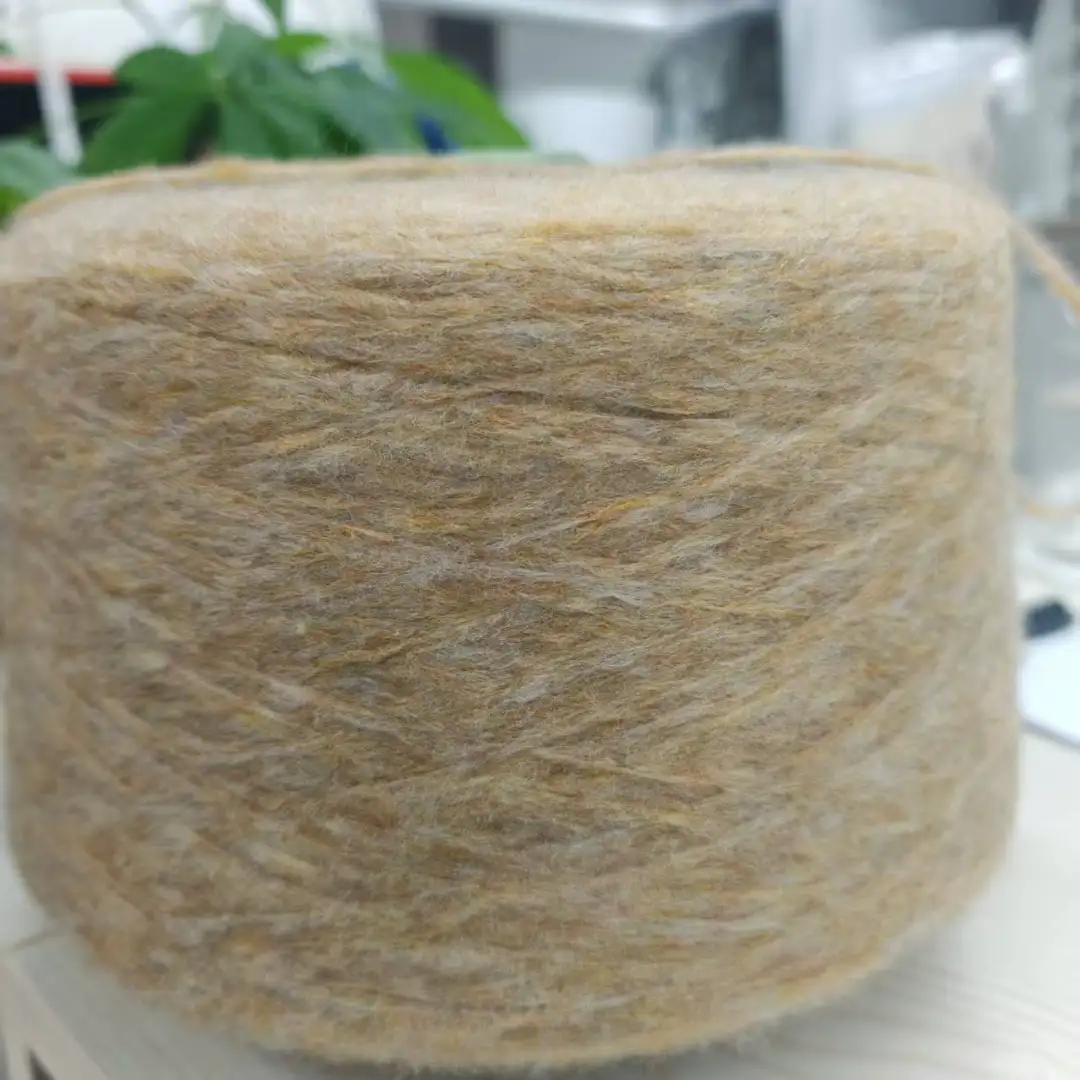 China Yarn for Open Cardigan (Sweater),Full-Zipper Cardigan (Sweater),Half-Zipper Cardigan (Sweater) Air Spun Yarn Fancy Yarn Acrylic Nylon light brown color buy from China wholesaler bulk order at wholesale price free worldwide shipping Alibaba