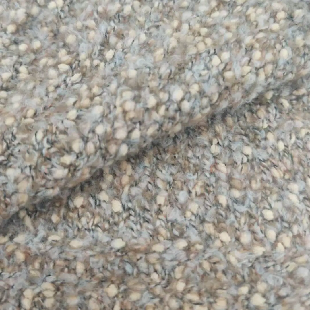 China Yarn for Open Cardigan (Sweater),Full-Zipper Cardigan (Sweater),Half-Zipper Cardigan (Sweater) Boucle Yarn Fancy Yarn Polyester Acrylic Wool yellowish-brown color buy from China wholesaler bulk order at wholesale price free worldwide shipping Alibaba