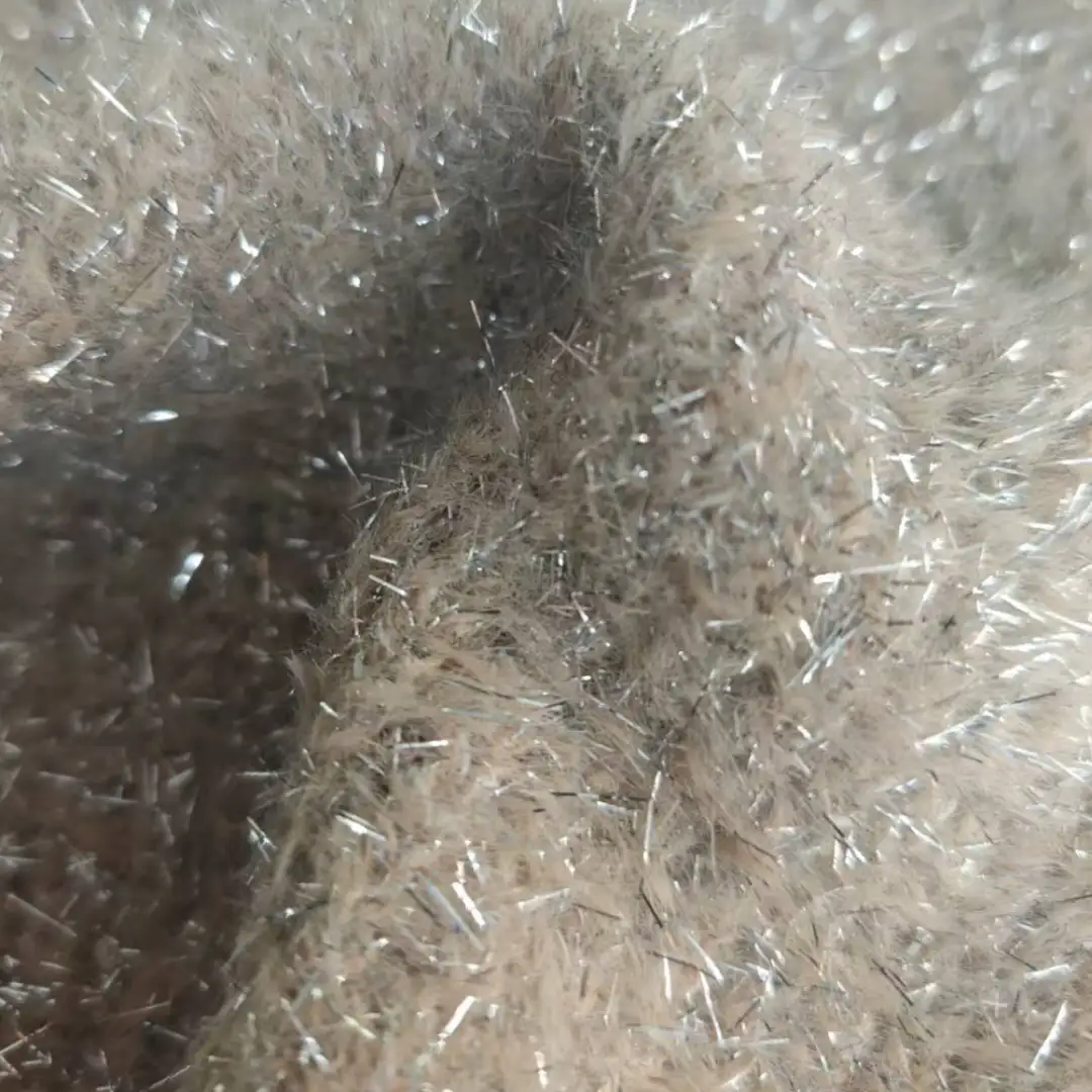 China Yarn for Open Cardigan (Sweater),Full-Zipper Cardigan (Sweater),Half-Zipper Cardigan (Sweater) Cat Feather Yarn Fancy Yarn Nylon Lurex cream-coloured color buy from China wholesaler bulk order at wholesale price free worldwide shipping Alibaba