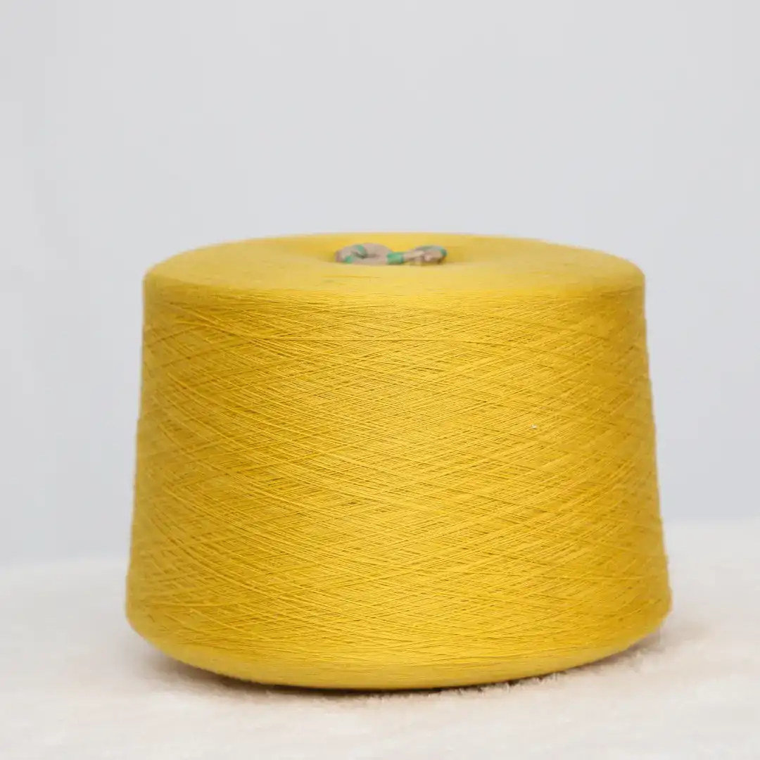 China Yarn for Open Cardigan (Sweater),Full-Zipper Cardigan (Sweater),Knitted Jacket (Sweater),Round Neck Pullover (Sweater),Women's Pants (Sweater),Roll Neck Jumper (Sweater) Semi-Worsted Spun Regular Yarn Polyester Acrylic Nylon Wool Yellow color buy from China wholesaler bulk order at wholesale price free worldwide shipping Alibaba